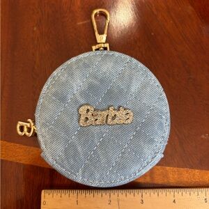 Barbie Quilted Denim Coin Pouch bag charm